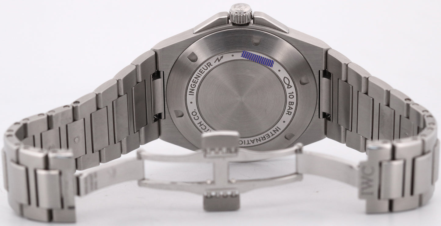 2025 PAPERS IWC Ingenieur BLACK Stainless Steel 40mm Automatic IW328901 BOX