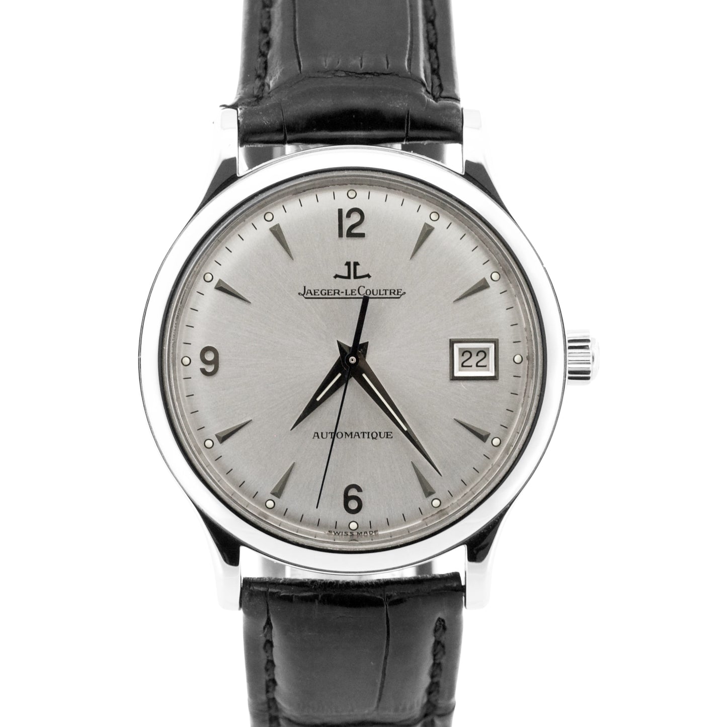 Jaeger-LeCoultre Master Control SILVER 37mm Stainless Steel Leather 140.8.89