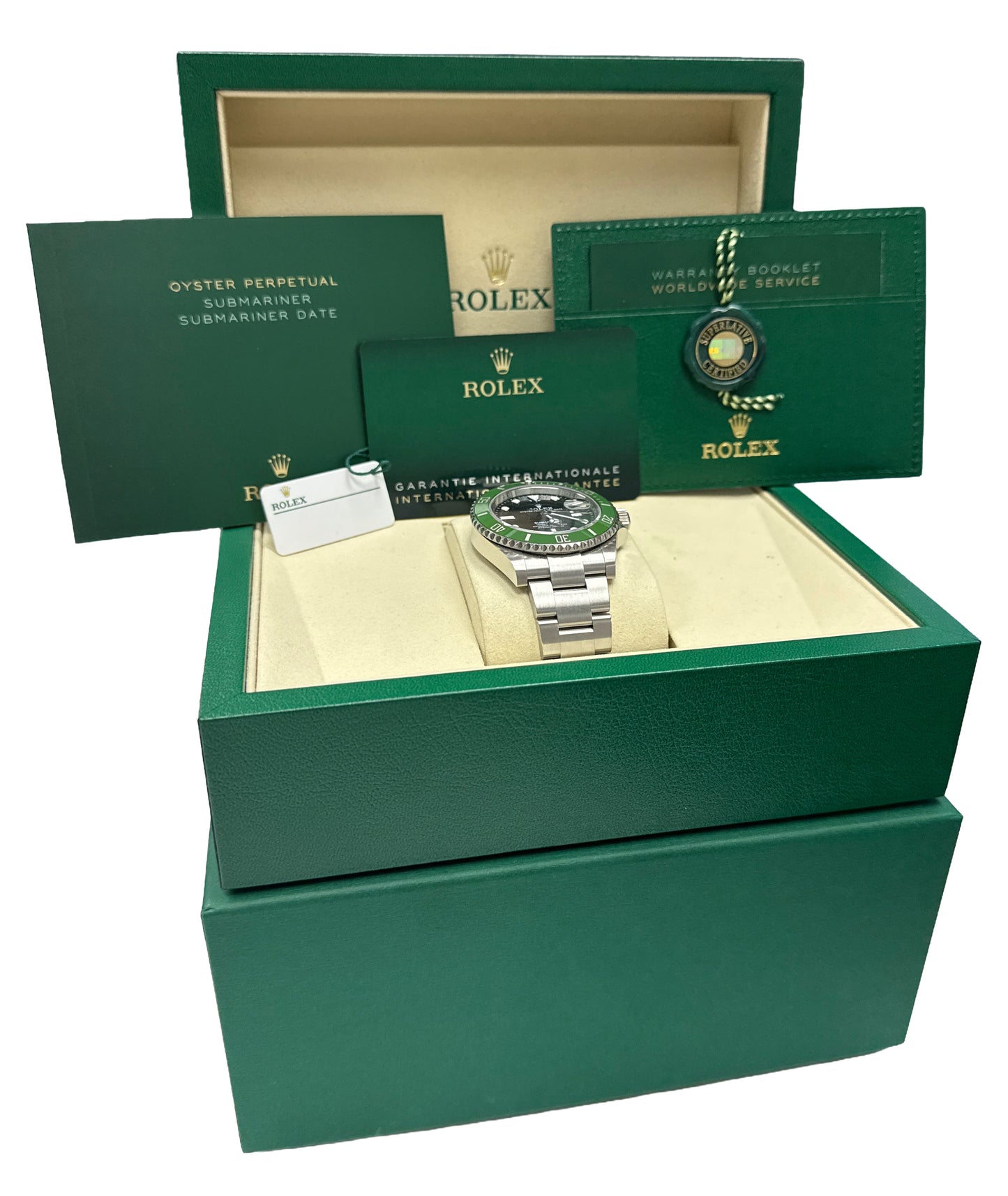 NEW 2026 PAPERS Rolex Submariner Steel GREEN KERMIT Ceramic 41mm 126610 LV BOX