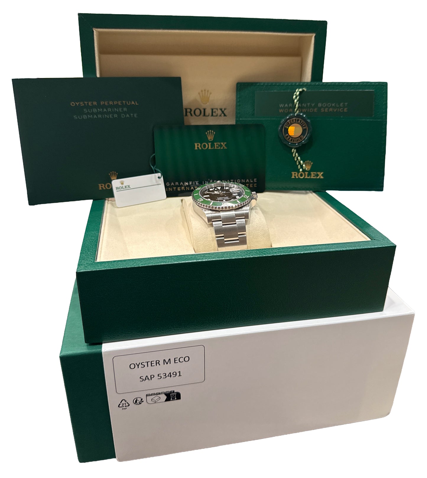 NEW SEPT 2025 PAPERS Rolex Submariner 41 Steel GREEN KERMIT 41mm 126610 LV BOX