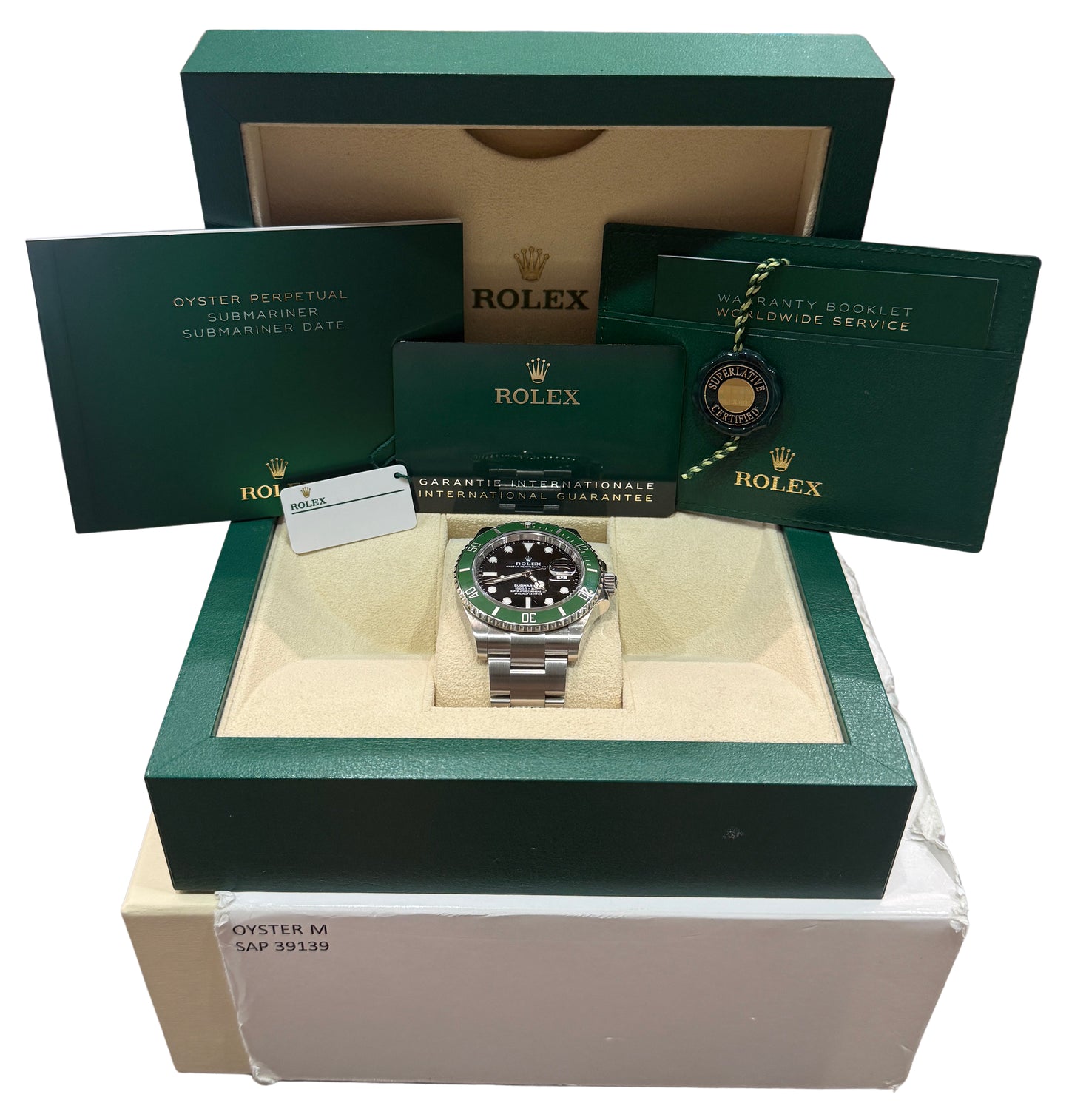 2024 Rolex Submariner Date 126610 LV Kermit Green Steel 41mm Watch Box Papers