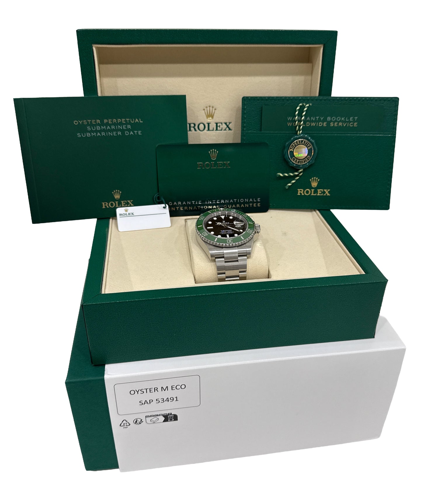 NEW OCT 2025 PAPERS Rolex Submariner 41mm Date GREEN KERMIT Watch 126610 LV BOX