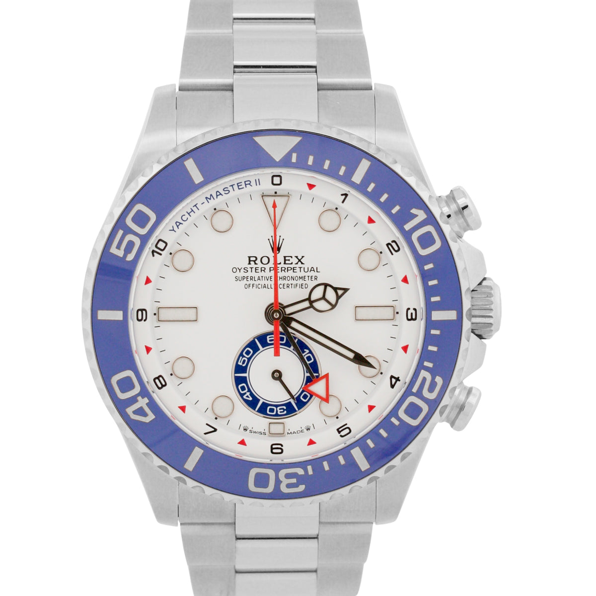 New Sept 2026 Rolex Yacht-Master II 126680 White Steel 44mm Watch Box Papers