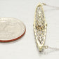 Antique Art Deco 0.07ct Diamond Conversion Pendant 18" Necklace - 14k White Gold