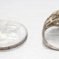 Antique Art Deco 0.20ct Diamond Solitaire Filigree Ring - 18k White Gold | 6.25