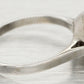 Antique Art Deco 0.40ctw 7-Petal Diamond Flower Ring - 14k White Gold - 6.50