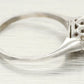Antique Art Deco 0.30ctw Cluster Hexagon Style Diamond Ring - 14k White Gold