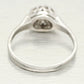Antique Art Deco 0.30ctw Cluster Hexagon Style Diamond Ring - 14k White Gold