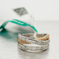 NEW Effy Duo 14k Two Tone Gold 0.74ctw Diamond Crossover Band Ring MSRP $3450