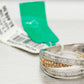 NEW Effy Duo 14k Two Tone Gold 0.74ctw Diamond Crossover Band Ring MSRP $3450