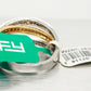 NEW Effy Duo 14k Two Tone Gold 0.74ctw Diamond Crossover Band Ring MSRP $3450