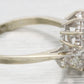 Vintage 1.15ct Aquamarine & Diamond Cocktail Ring - 14k White Gold Split Shank