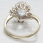 Vintage 1.15ct Aquamarine & Diamond Cocktail Ring - 14k White Gold Split Shank