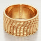 Golden Clef 14k Yellow Gold Mesh/Chain Style Band Ring - Size 8.75