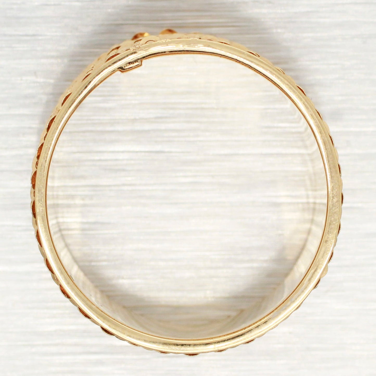 Golden Clef 14k Yellow Gold Mesh/Chain Style Band Ring - Size 8.75