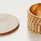 Golden Clef 14k Yellow Gold Mesh/Chain Style Band Ring - Size 8.75