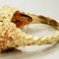 Zolotas Heritage Double Lion Head Ring - Solid 18k Yellow Gold - Size 5.50