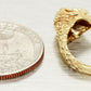 Zolotas Heritage Double Lion Head Ring - Solid 18k Yellow Gold - Size 5.50