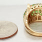 John C Rinker Tsavorite Cluster Band -  14k Yellow Gold JCR Ring