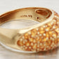 Le Vian Orange Sapphire & Diamond Asymmetrical Band -  14k Yellow Gold Ring