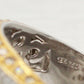 Modern Two-Tone Brown Champagne & White Diamond Cocktail Ring - 18k Yellow/White Gold Band