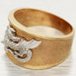 Joel McFadden Gold Dragon Ring - 14k Yellow & White Gold Band - Size 9