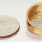 Joel McFadden Gold Dragon Ring - 14k Yellow & White Gold Band - Size 9