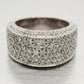 Sonia Bitton 2ctw Diamond Pave Large Band Ring | 14k White Gold