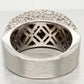 Sonia Bitton 2ctw Diamond Pave Large Band Ring | 14k White Gold