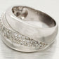 Sonia Bitton 1ctw Diamond Cluster Wave Band Ring | 14k White Gold