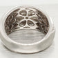 Sonia Bitton 1ctw Diamond Cluster Wave Band Ring | 14k White Gold