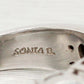 Sonia Bitton 3.25ctw Aquamarine Band Ring | Diamond Accents | 14k White Gold