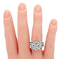 Sonia Bitton 3.25ctw Aquamarine Band Ring | Diamond Accents | 14k White Gold
