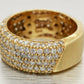 Sonia Bitton 2.00ctw Half Pave Diamond Band Ring | 18k Yellow Gold