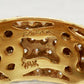 Sonia Bitton 2.00ctw Half Pave Diamond Band Ring | 18k Yellow Gold