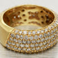 Sonia Bitton 2.00ctw Half Pave Diamond Band Ring | 18k Yellow Gold