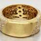 Sonia Bitton 2.00ctw Half Pave Diamond Band Ring | 18k Yellow Gold