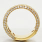 Sonia Bitton 2.00ctw Half Pave Diamond Band Ring | 18k Yellow Gold