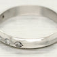 Vintage 0.07ctw Diamond Small Wedding Band - Thin Platinum Ring - Size 5.50