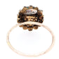 Antique Art Nouveau 0.75ct Precious Opal & Diamond Pin Conversion Ring 14k Yellow Gold