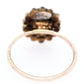Antique Art Nouveau 0.75ct Precious Opal & Diamond Pin Conversion Ring 14k Yellow Gold