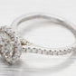 GIA 1.81ct Gray Diamond CVD Lab-Created Halo Engagement Ring - 14k White Gold