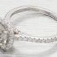 GIA 1.81ct Gray Diamond CVD Lab-Created Halo Engagement Ring - 14k White Gold