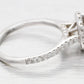 GIA 1.81ct Gray Diamond CVD Lab-Created Halo Engagement Ring - 14k White Gold