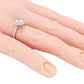 GIA 1.81ct Gray Diamond CVD Lab-Created Halo Engagement Ring - 14k White Gold