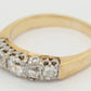 Antique Art Deco 0.60ctw Single Row Diamond Band Ring - 14k Yellow Gold