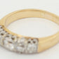 Antique Art Deco 0.60ctw Single Row Diamond Band Ring - 14k Yellow Gold