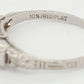 Antique Art Deco 0.25ctw Diamond Three Stone Ring in 900 Platinum | Size 6.25