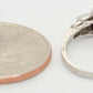 Antique Art Deco 0.25ctw Diamond Three Stone Ring in 900 Platinum | Size 6.25