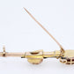 Antique Victorian Scottish Citrine Bloodstone & Agate Sword & Shield Gold Brooch